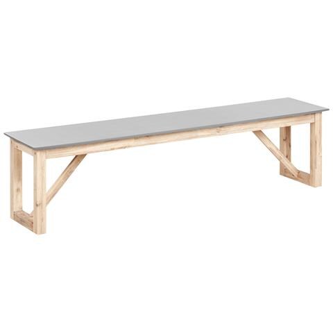 Panchina Da Giardino Notteri 180 Cm Cemento Grigio - Foto 2