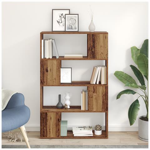 Scaffale Legno invecchiato Legno ingegnerizzato 80 x 24 x 124 cm - Foto 2