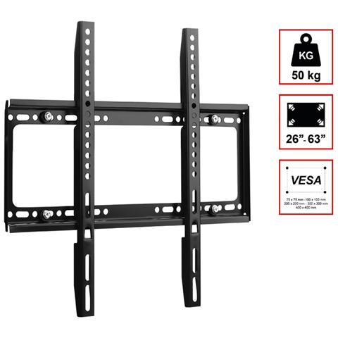 Supporto Fisso A Parete Per Tv Standard Da 26"" A 63"" Compatibile Vesa 50kg In Acciaio - Foto 2