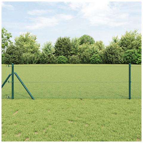 Recinzione in Filo Saldato Verde 0,6x100 m Acciaio - Foto 2