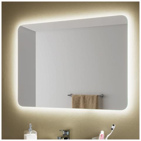 Specchio Illuminazione Led Cm 80x60 Mod. L209 - Foto 1