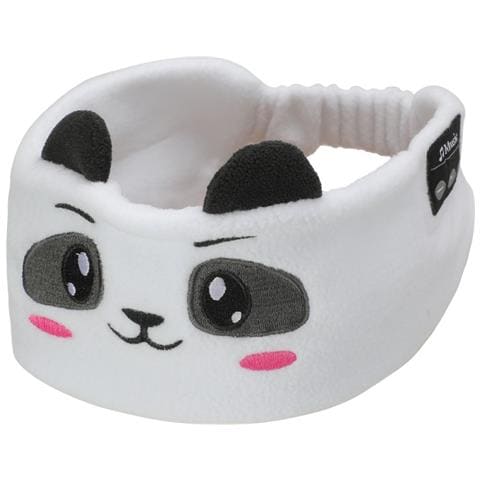 Cuffie Bluetooth Con Archetto Design Animali - Cuffie Per Dormire In Pile Bianco White - Foto 1