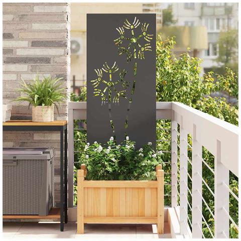 Pannello Decorativo da Giardino Altro Nero 50 x 140 cm - Foto 2