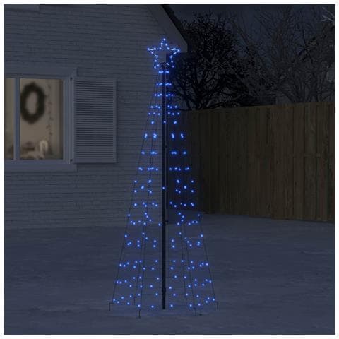 Albero di Natale a LED con Punte 220 LED Blu 180 cm - Foto 2
