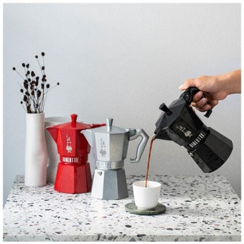 Caffettiera Italiana, 6 Tazze, Grigio Argento - 0009076 - Foto 2