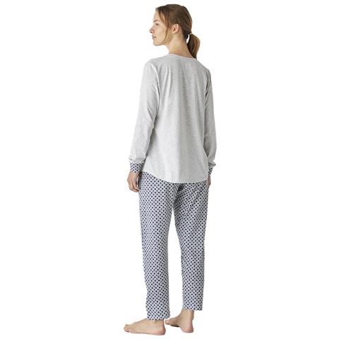 Pigiama Da Donna In Cotone A Maniche Lunghe Jjbep1600 - Foto 2