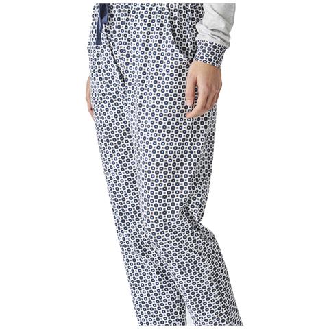 Pigiama Da Donna In Cotone A Maniche Lunghe Jjbep1600 - Foto 3