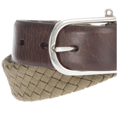 Cintura Da Uomo In Tela Intrecciata Hm411225 - Foto 3