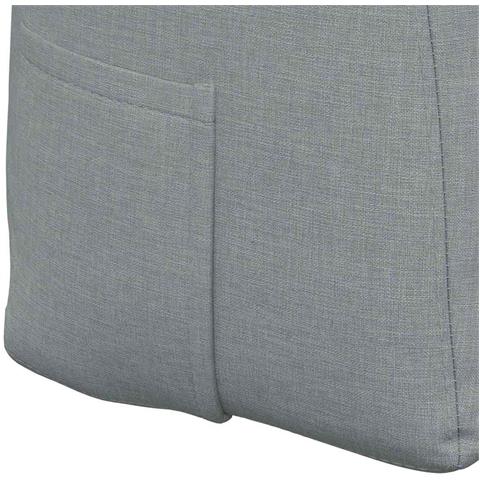 Cuscino per Schiena Grigio chiaro 140 x 24 x 50 cm Tessuto - Foto 9