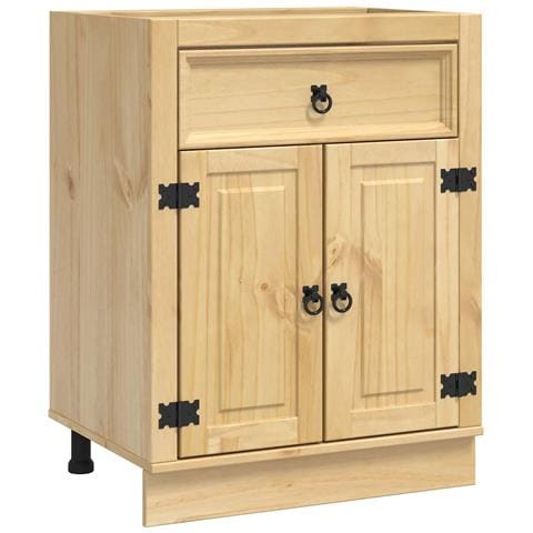 Armadietto SKI Marrone Miele 60 x 46 x 81,5 cm Pino massello - Foto 1