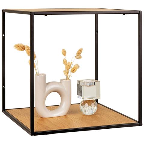 Mensola Vita-marrone-metallo-36x36x36 Cm - Foto 1