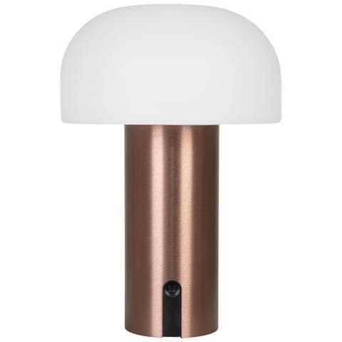 Lampada Da Tavolo Ricaricabile Soham-rame-polietilene-15x15x22 Cm - Foto 1