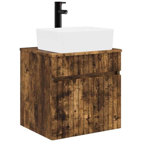 Mobile lavabo da parete Rovere Fumo 49 x 41 x 63 cm - Foto 1