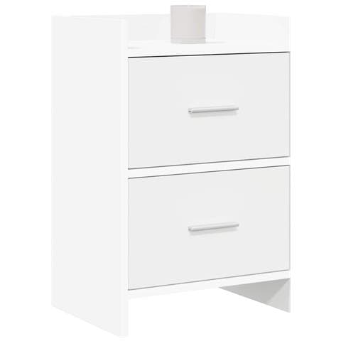 Comodini Bianco 40 x 30 x 60 cm Legno ingegnerizzato - Foto 2