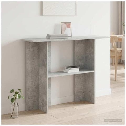 Tavolo consolle Grigio Cemento 100 x 30 x 75 cm - Foto 2