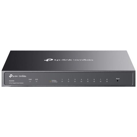 Omada SG2008 switch di rete Gestito L2/L2+ Gigabit Ethernet (10/100/1000) Nero - Foto 1