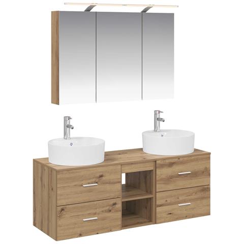 Set di mobili per il bagno 4 pcs Rovere Artigianale - Foto 1