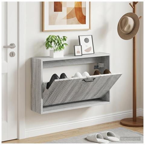 Mobiletto per Scarpe da Muro HAARLEM 71 x 17 x 43 cm - Foto 2
