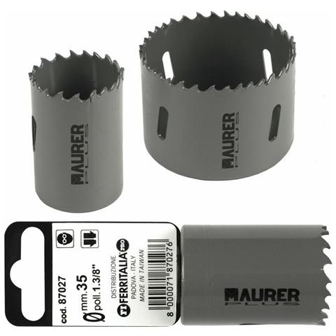 Fresa a Tazza Bimetallica Plus 121 mm per metalli, legno, alluminio, PVC - Foto 1