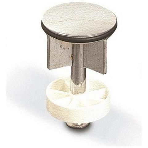 Tappo In Ottone Cromato Con Griglia Pvc, Tappo Per Pilette A Saltarello 1''1/4 Diametro Esterno Mm. 39,7 A Norme Din In Ottone Cromato Con Griglia In Pvc - Foto 2