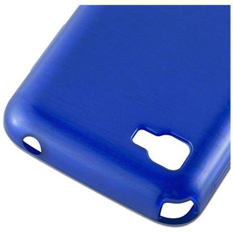 Custodia Compatibile Con Lg L4 Ii (2.gen E740) In Blu - Coperchio Protettivo In Silicone Tpu Flessibile Con Design Spazzolato - Foto 6