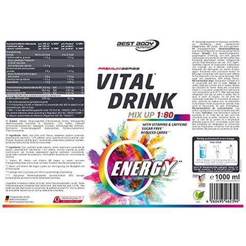 Best Body Nutrition Low Carb Vital Drink - 1000 Ml - Foto 3