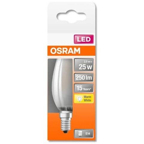 Lamp. Filam. Candela Fr. 2,5/250L E14 W - Foto 1