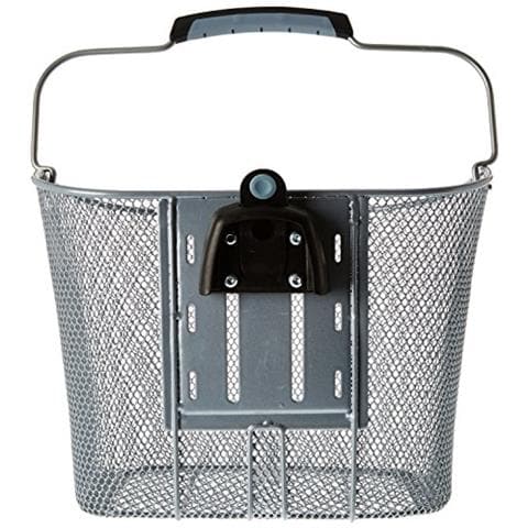 New Looxs Toscane - Cestino In Metallo, A Rete, Con Staffa Di Bloccaggio Smart, Dimensioni 34 X 25 X 25 Cm, Colore Argento - Foto 2