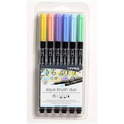 Pennarello Doppia Punta Aqua Brush Set 6 6521061 - Foto 1