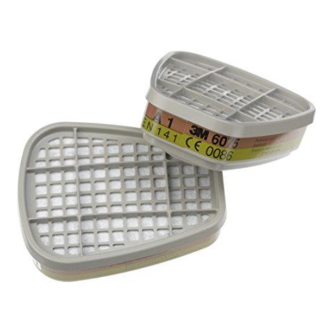 K6075, Confezione Di 8 Filtri Antimeteorici A1 Da Vapori Organici E Formaldeide, Bianco - Foto 1