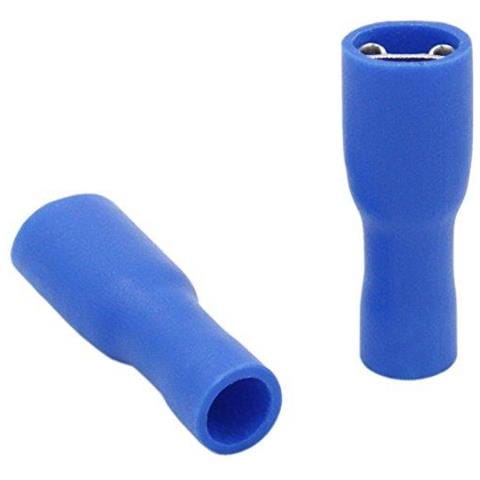 Femminile Disconnessioni Rapide Vinile Completamente Isolato 48 X 05 Millimetri Cavo Terminale Per 1.5-2.5mm (16-14 Awg) Blu 100pack - Foto 2