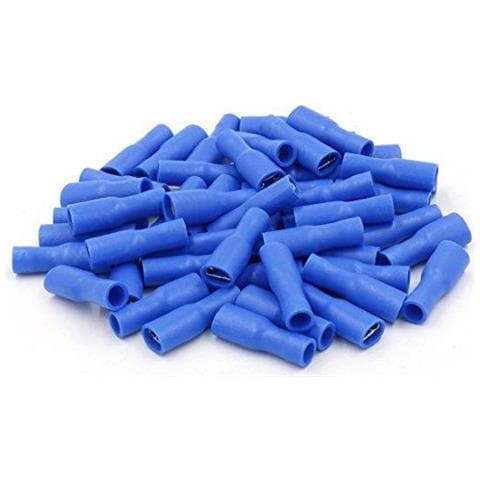 Femminile Disconnessioni Rapide Vinile Completamente Isolato 48 X 05 Millimetri Cavo Terminale Per 1.5-2.5mm (16-14 Awg) Blu 100pack - Foto 4