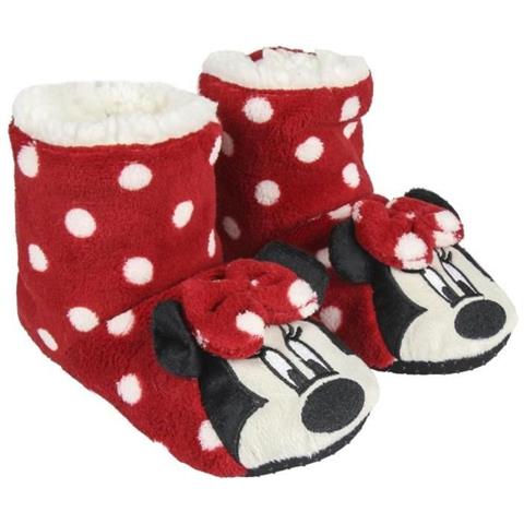 Stivaletti Minnie Imbottiti Con Fiocco Rosso / Bianco Bambina - Foto 1