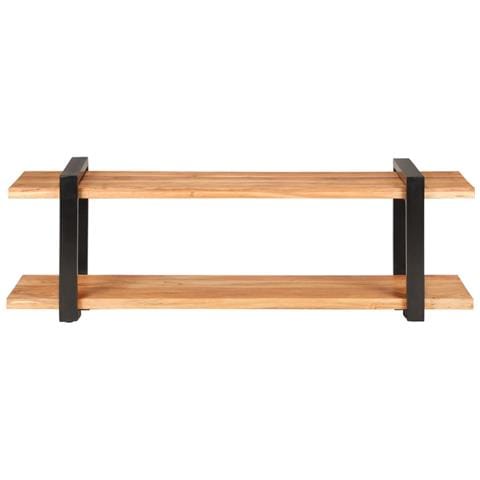 Mobile Porta TV 130x40x40 cm in Legno Massello di Acacia - Foto 2