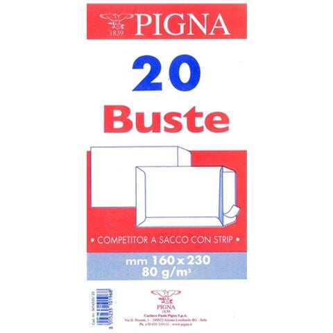 Confezione Di 20 Buste Competitor A Sacco Con Strip 16x23cm 80g / m2 - Foto 2