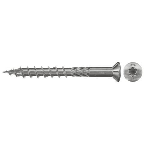 Vite Da Piano Fts-st 5.0x50 Con Testa Svasata, Attacco Tx, Acciaio Inox A2, Filettatura Parziale - Scatola Da 500 - Foto 1
