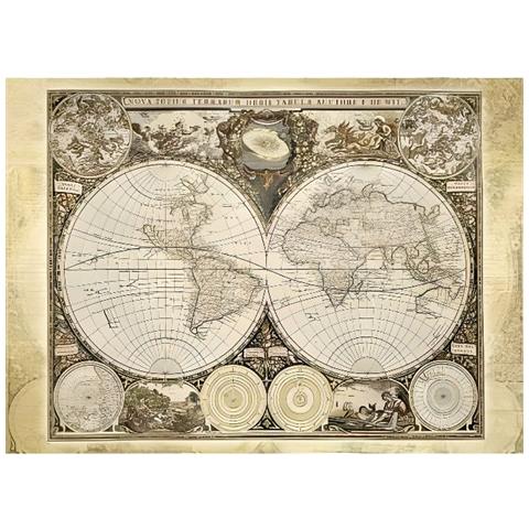 Puzzle Per Adulti Con Mappa Del Mondo Storica - 2000 Pezzi - Foto 1