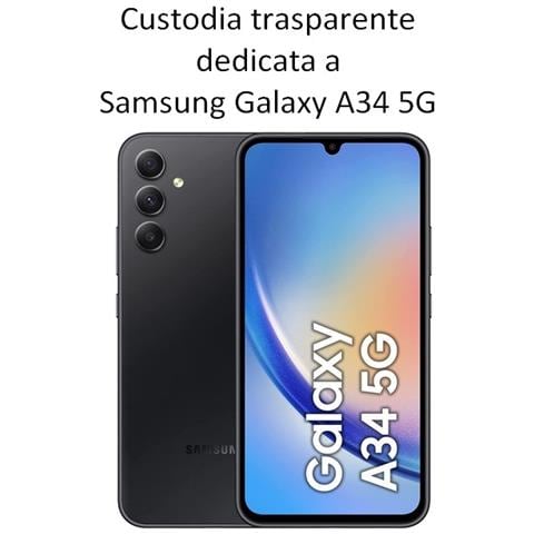 Ultra Slim Custodia Tpu Silicone 0,3mm Cover Case Per Samsung Galaxy A34 5g A346 Trasparente - Foto 2