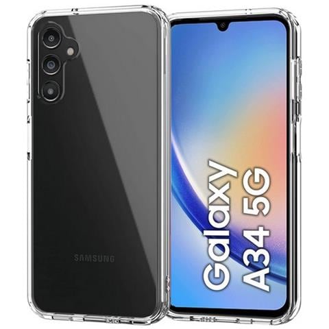 Ultra Slim Custodia Tpu Silicone 0,3mm Cover Case Per Samsung Galaxy A34 5g A346 Trasparente - Foto 1
