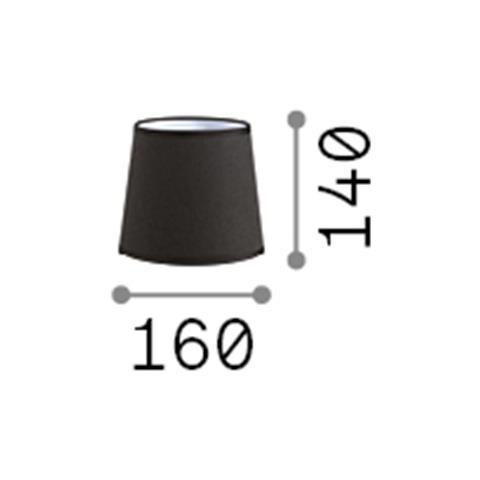 Paralume Set Up Cono D16 Tortora - 293004 - Foto 2