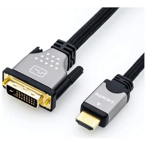11.04.5873, 5 M, Hdmi, Dvi, Maschio, Maschio, Oro - Foto 2