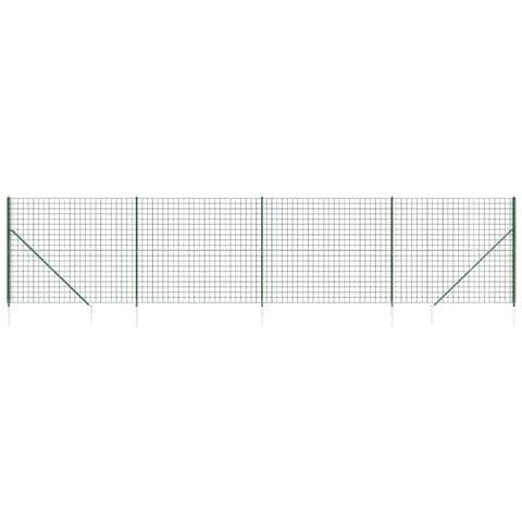 Recinzione Metallica Con Picchetti Ancoraggio Verde 2,2x10 M - Foto 1