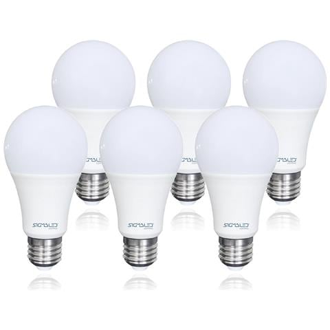 Pack 6 Pezzi Lampadina Led E27 9w (equivalente A 60w) - Luce Bianca Calda 2800k - 810 Lumen - Attacco Grande E27 - Goccia A60 - 60x120mm - Classe Energetica A+ - Foto 1
