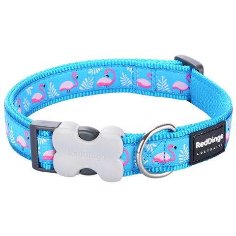 Collare Per Cani Style Flamingo Turchese 31-47 Cm - Foto 4