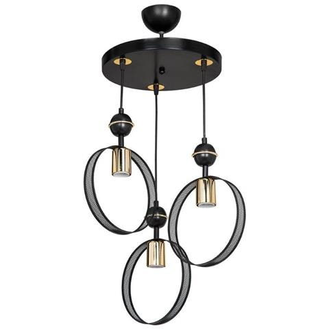Lampada A Sospensione Esin Con Tre Portalampade A Cerchio Mdl4423 - Foto 1