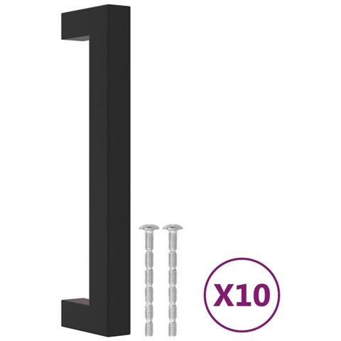 Maniglie Per Mobili 10pz Nere 128mm In Acciaio Inox - Foto 2