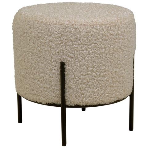 Pouf Alford - Grigio - Poliestere - 35,5x35,5x37 Cm - Foto 1