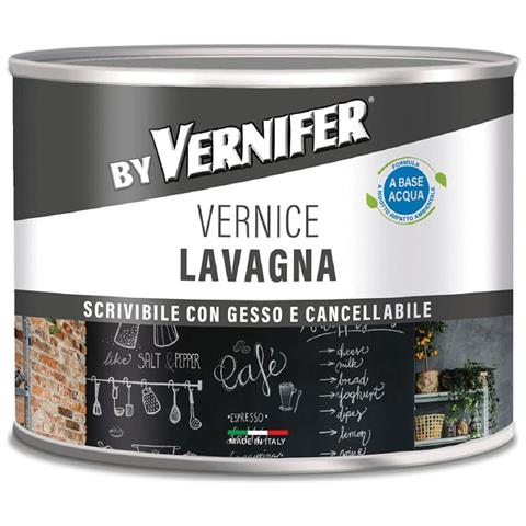 Vernice Acrilica Base Acqua Lavagna 'vernifer' Ml. 500 - Antracite (4809) - Foto 1