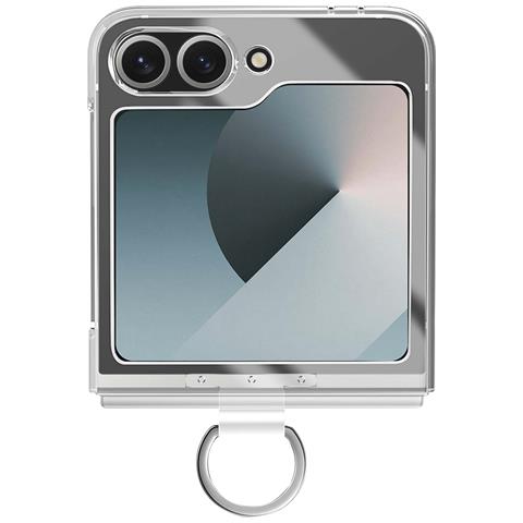 Cover Per Samsung Galaxy Z Flip6 Con Anello Rigida Sottile Leggera - Foto 5