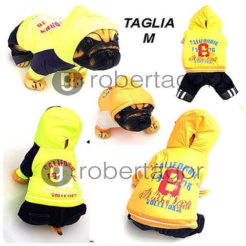 Piumino Caldo Cane Catarifrangente Vestito Cani Cappuccio Impermeabile M - Foto 1